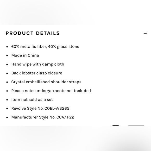 Camila Coelho Noemi Top in Silver Rhinestone - Picture 5 of 10